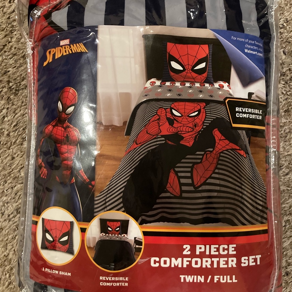 Spider-Man Comforter Set with sheets